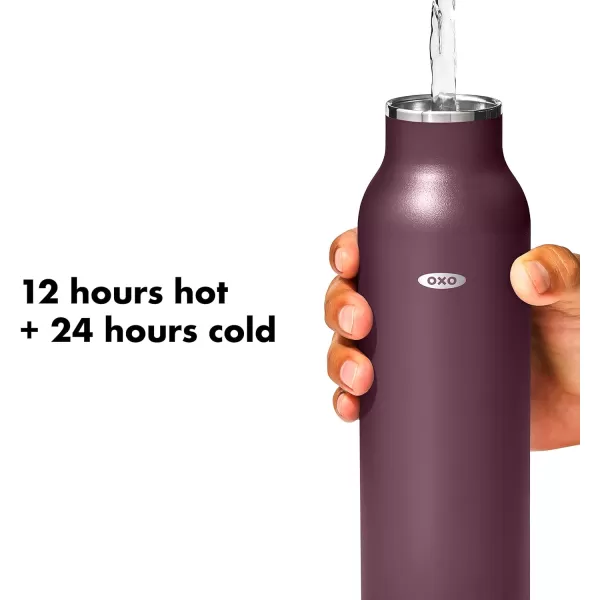 OXO Strive 20oz Insulated Water Bottle with Standard Lid - Aquamarine