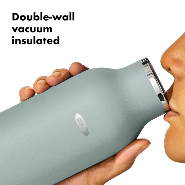 OXO Strive 20oz Insulated Water Bottle with Standard Lid - Aquamarine