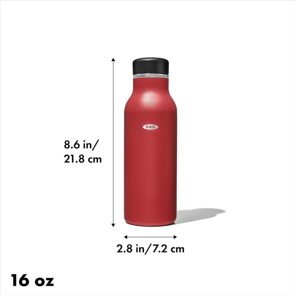 OXO Strive 20oz Insulated Water Bottle with Standard Lid - Aquamarine