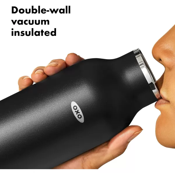 OXO Strive 20oz Insulated Water Bottle with Standard Lid - Aquamarine