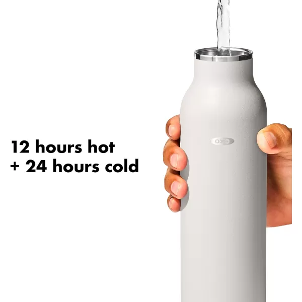 OXO Strive 20oz Insulated Water Bottle with Standard Lid - Aquamarine