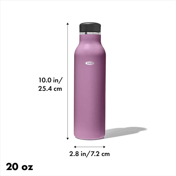 OXO Strive 20oz Insulated Water Bottle with Standard Lid - Aquamarine
