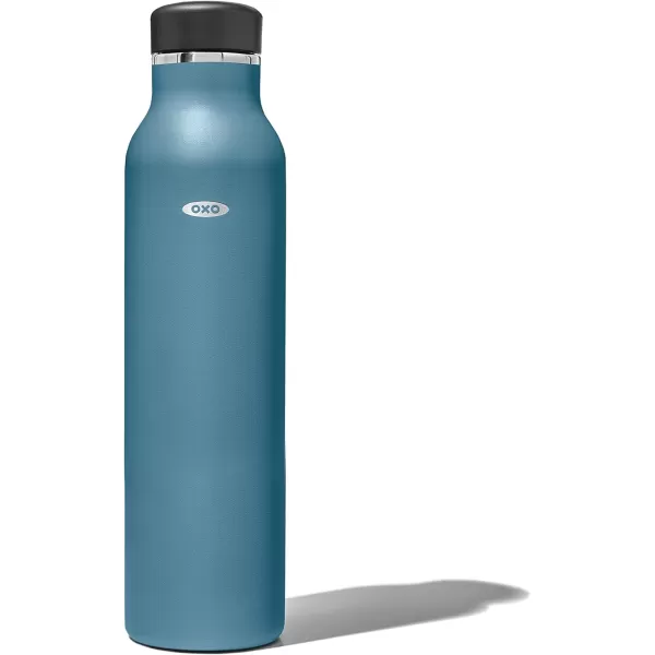 OXO Strive 20oz Insulated Water Bottle with Standard Lid - Aquamarine