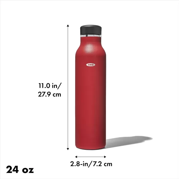 OXO Strive 20oz Insulated Water Bottle with Standard Lid - Aquamarine