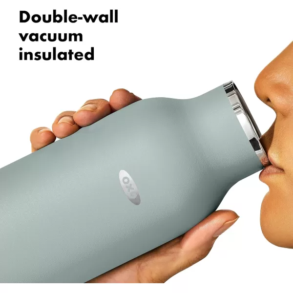 OXO Strive 20oz Insulated Water Bottle with Standard Lid - Aquamarine