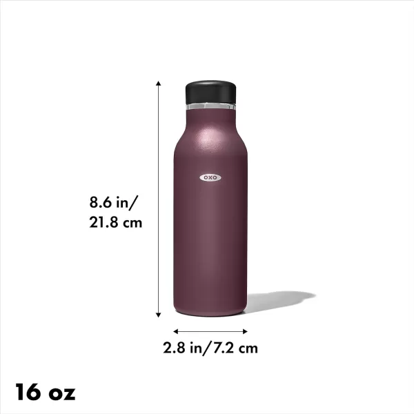 OXO Strive 20oz Insulated Water Bottle with Standard Lid - Aquamarine