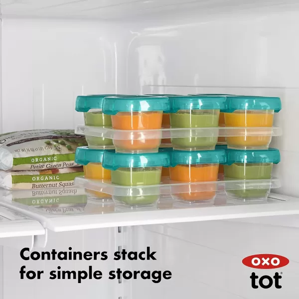 OXO Tot 12-Piece Baby Blocks Set, Teal