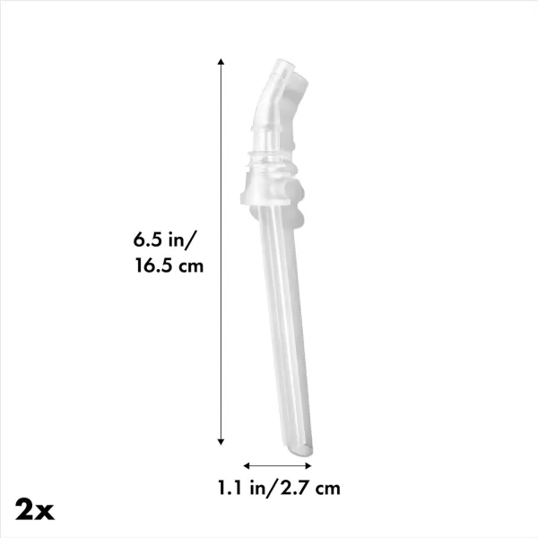 OXO Tot Adventure Water Bottle 12 Oz Replacement Straw - 2 Pack