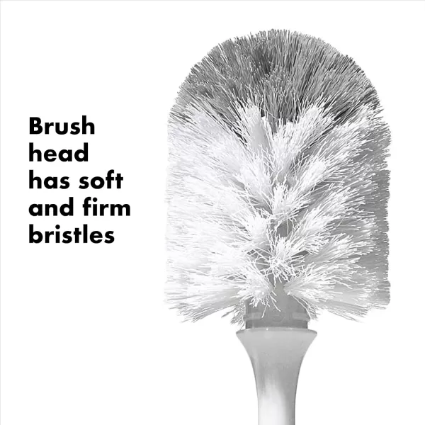 OXO Tot Bottle Brush with Nipple Cleaner, Gray, 1 Count 