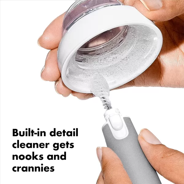 OXO Tot Bottle Brush with Nipple Cleaner, Gray, 1 Count 