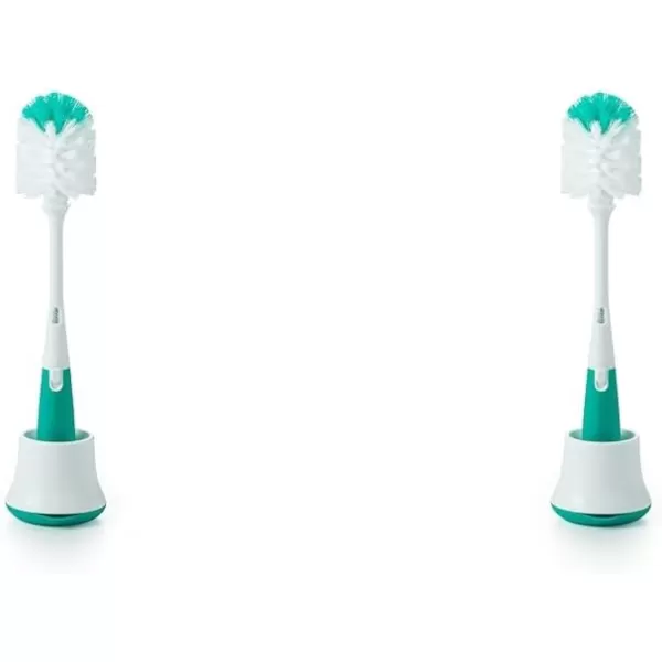 OXO Tot Bottle Brush with Nipple Cleaner and Stand - Gray