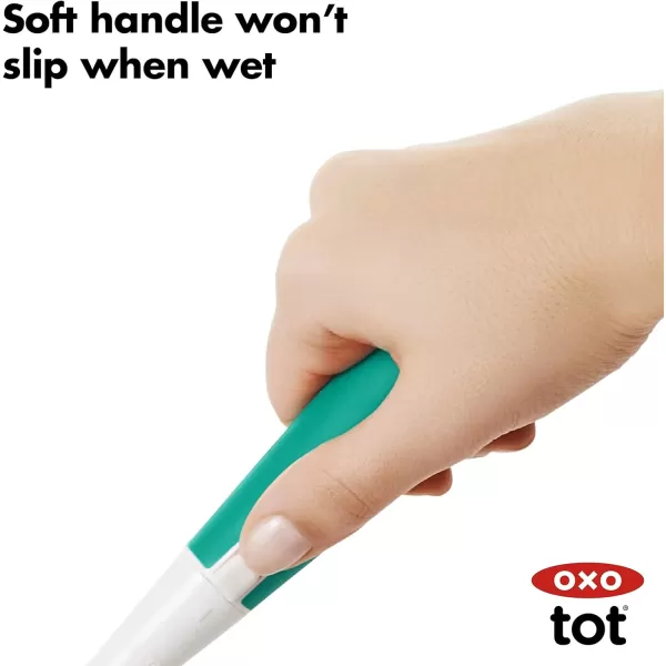 OXO Tot Bottle Brush with Nipple Cleaner and Stand - Gray