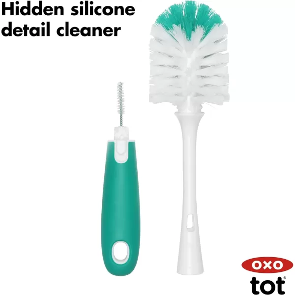 OXO Tot Bottle Brush with Nipple Cleaner and Stand - Gray