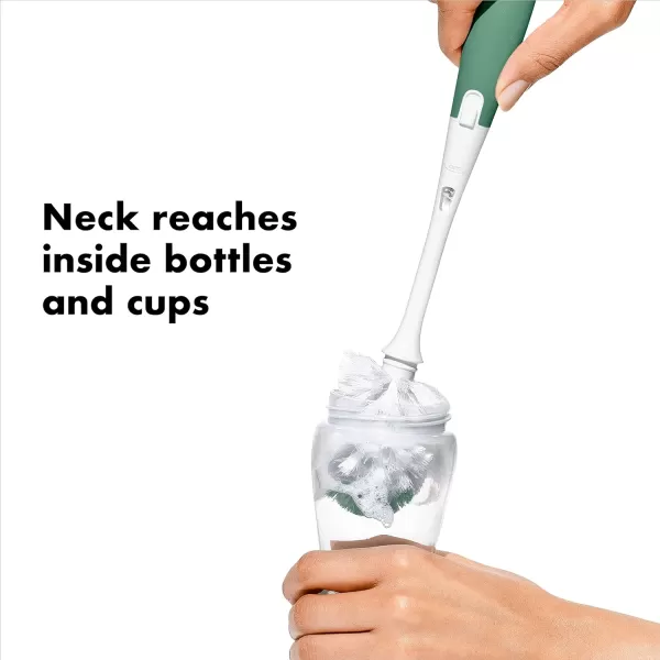 OXO Tot Bottle Brush with Nipple Cleaner and Stand - Gray
