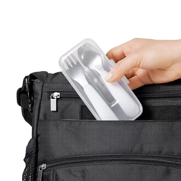 OXO Tot On-The-Go Fork and Spoon Set - Dusk