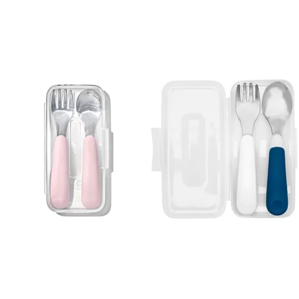 OXO Tot On-The-Go Fork and Spoon Set - Dusk
