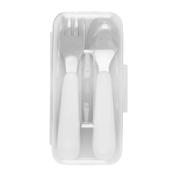 OXO Tot On-The-Go Fork and Spoon Set - Dusk