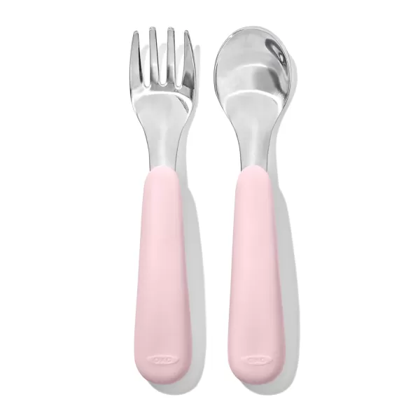 OXO Tot On-The-Go Fork and Spoon Set - Dusk