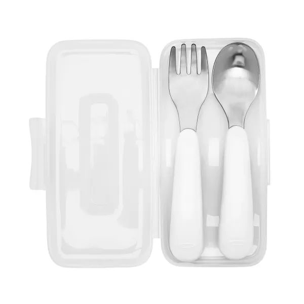 OXO Tot On-The-Go Fork and Spoon Set - Dusk