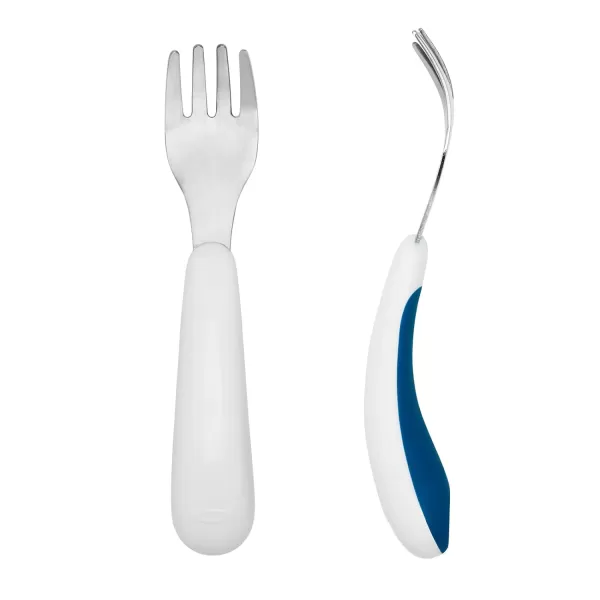 OXO Tot On-The-Go Fork and Spoon Set - Dusk