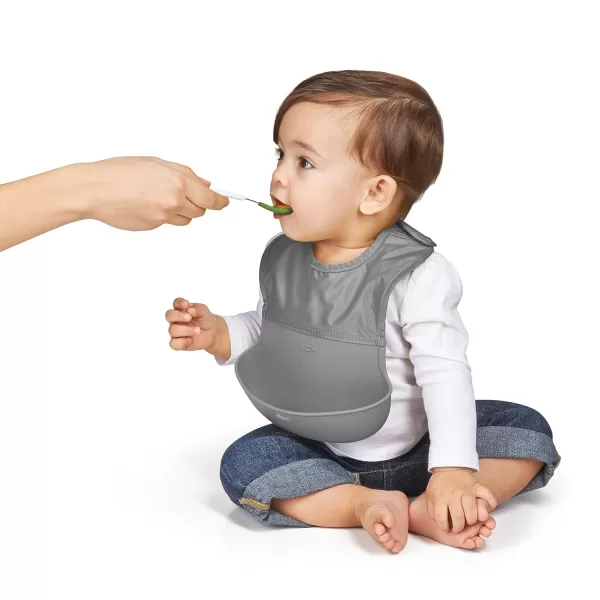 OXO Tot Roll-Up Bib - 2 Pack - Drizzle and Dusk