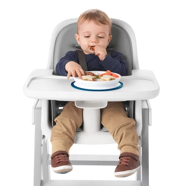 OXO Tot Stick &amp; Stay Suction Divided Plate - Navy