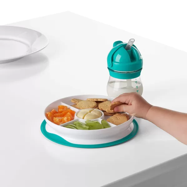 OXO Tot Stick &amp; Stay Suction Divided Plate - Navy