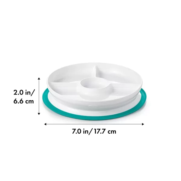 OXO Tot Stick &amp; Stay Suction Divided Plate - Navy
