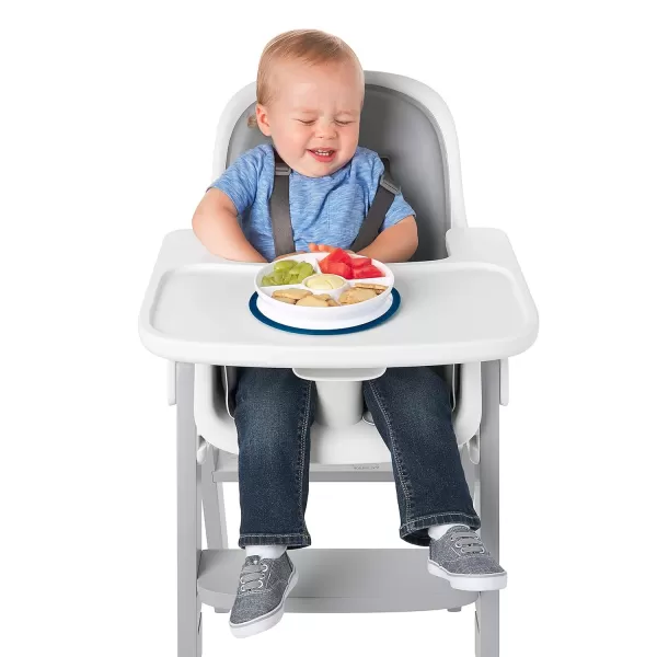 OXO Tot Stick &amp; Stay Suction Divided Plate - Navy