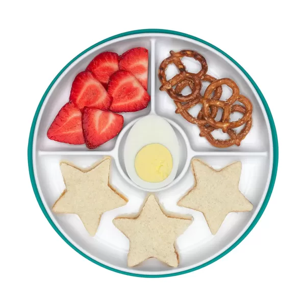 OXO Tot Stick &amp; Stay Suction Divided Plate - Navy