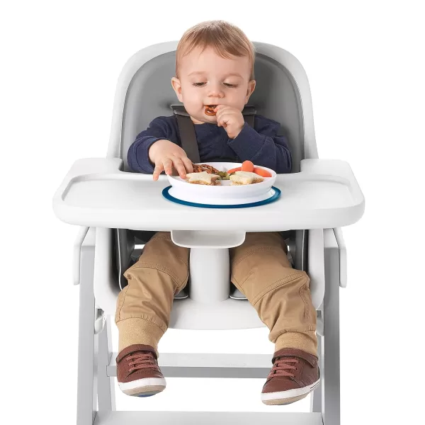 OXO Tot Stick &amp; Stay Suction Divided Plate - Navy
