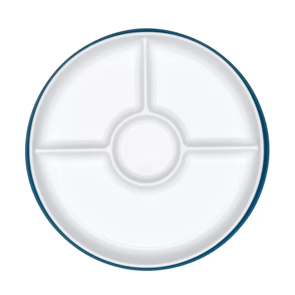 OXO Tot Stick &amp; Stay Suction Divided Plate - Navy