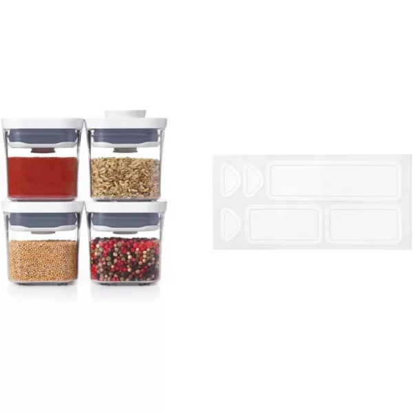 OXO Good Grips 4-Piece Mini POP Container Set, clear