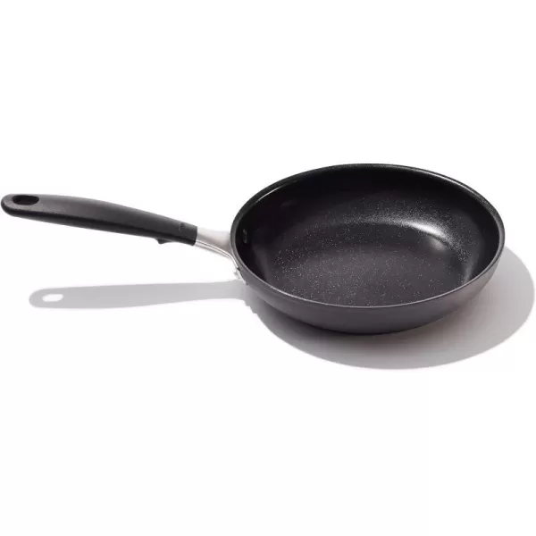OXO Good Grips 8" Frying Pan Skillet, 3-Layered German Engineered Nonstick Coating, Stainless Steel Handle with Nonslip Silicone, Black