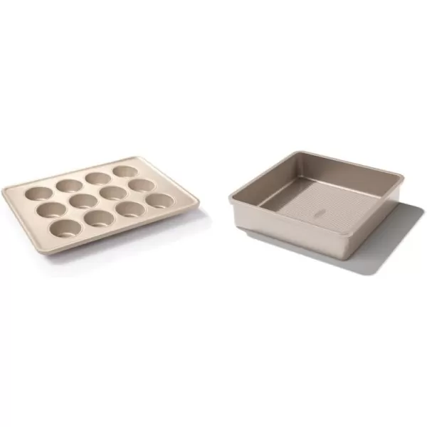 OXO Good Grips Non-Stick Pro Cake Pan Square 9 x 9 Inch, brown