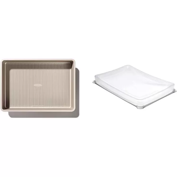 OXO Good Grips Non-Stick Pro Cake Pan Square 9 x 9 Inch, brown