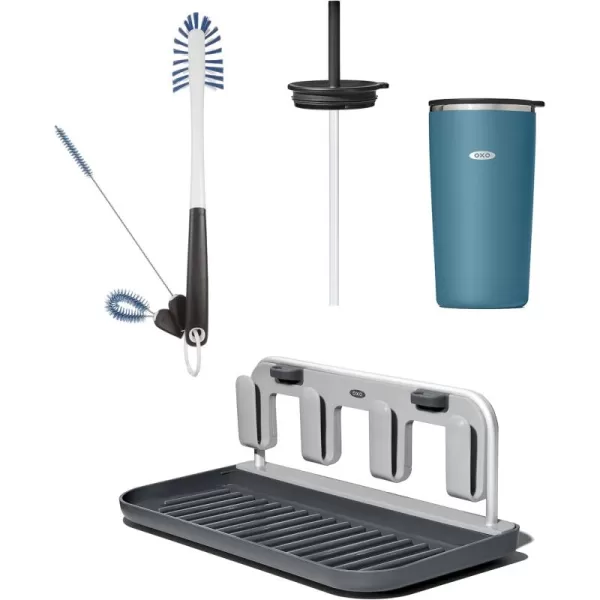 OXO Good Grips Water Bottle Cleaning Set,Blue