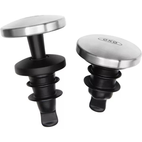 OXO SteeL Expanding Wine Stoppers, 2 Count