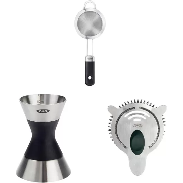 OXO SteeL Fine Mesh Cocktail Strainer, 3-inch,Stainless Steel