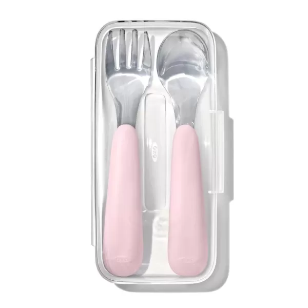 OXO Tot On-The-Go Fork and Spoon Set - Dusk