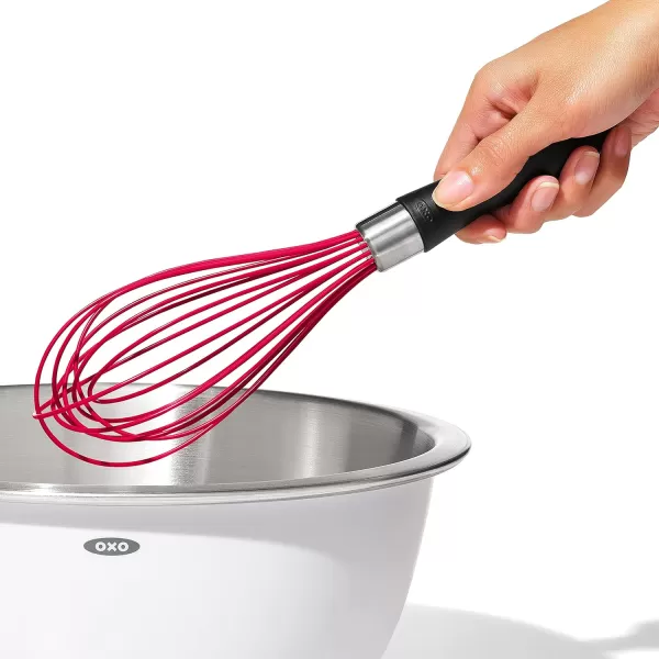 OXO Good Grips 11-Inch Silicone Balloon Whisk - Red