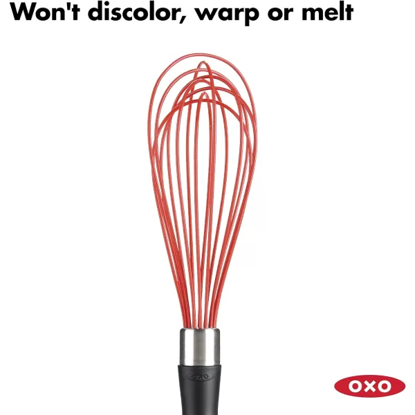 OXO Good Grips 11-Inch Silicone Balloon Whisk - Red