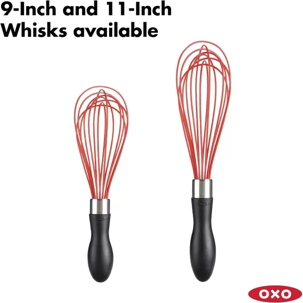 OXO Good Grips 11-Inch Silicone Balloon Whisk - Red