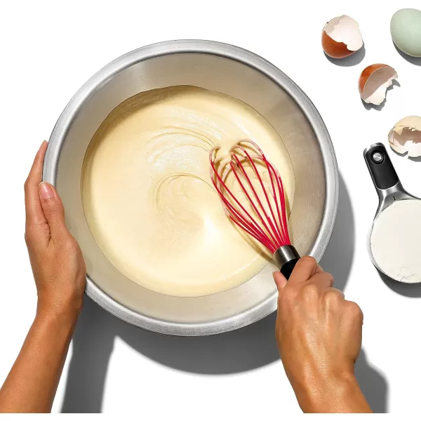 OXO Good Grips 11-Inch Silicone Balloon Whisk - Red