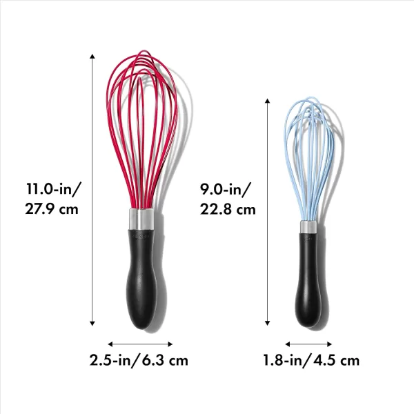 OXO Good Grips 11-Inch Silicone Balloon Whisk - Red