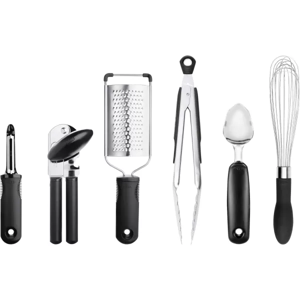 OXO Good Grips 15-Piece Everyday Kitchen Utensil Set, Silver