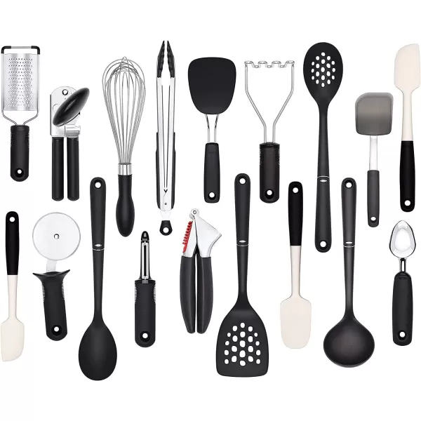 OXO Good Grips 15-Piece Everyday Kitchen Utensil Set, Silver