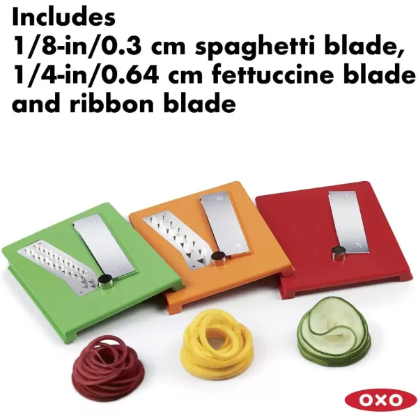 OXO Good Grips 3-Blade Tabletop Spiralizer with StrongHold Suction, White