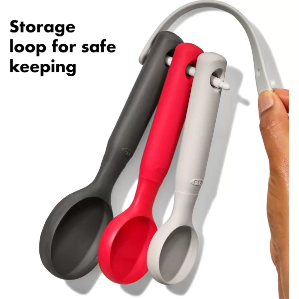 OXO Good Grips 3-Piece Silicone Cookie Scoop Set