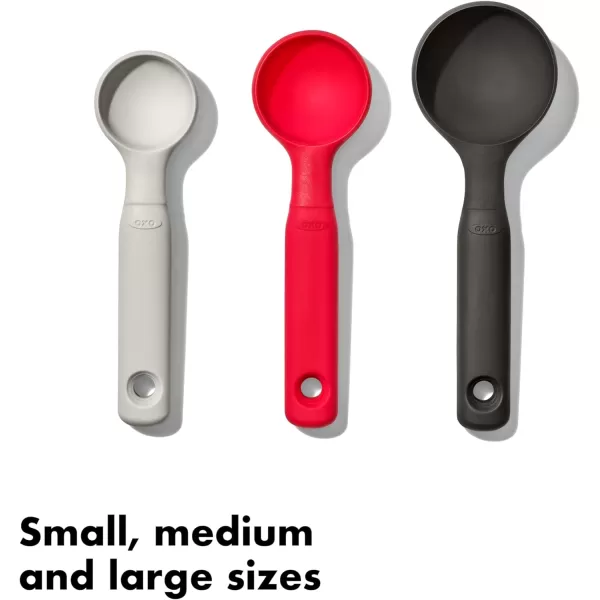 OXO Good Grips 3-Piece Silicone Cookie Scoop Set